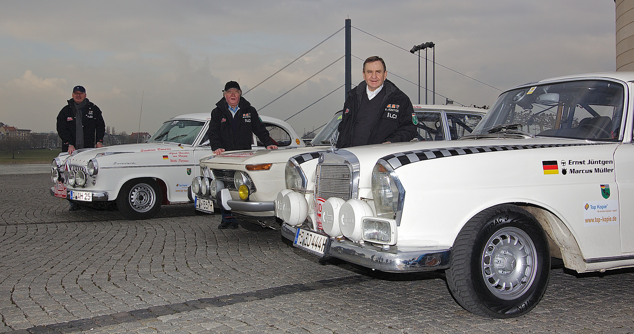 ...und das sind die abgebildeten Fahrer der 14. Rallye Monte Carlo Historique