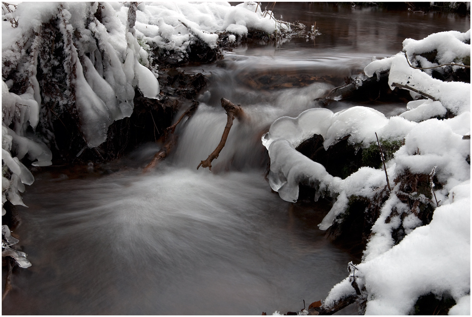 Und das Wasser fließt trotz Frost