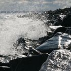 ... und die Ostsee kann auch Wellen schlagen ...