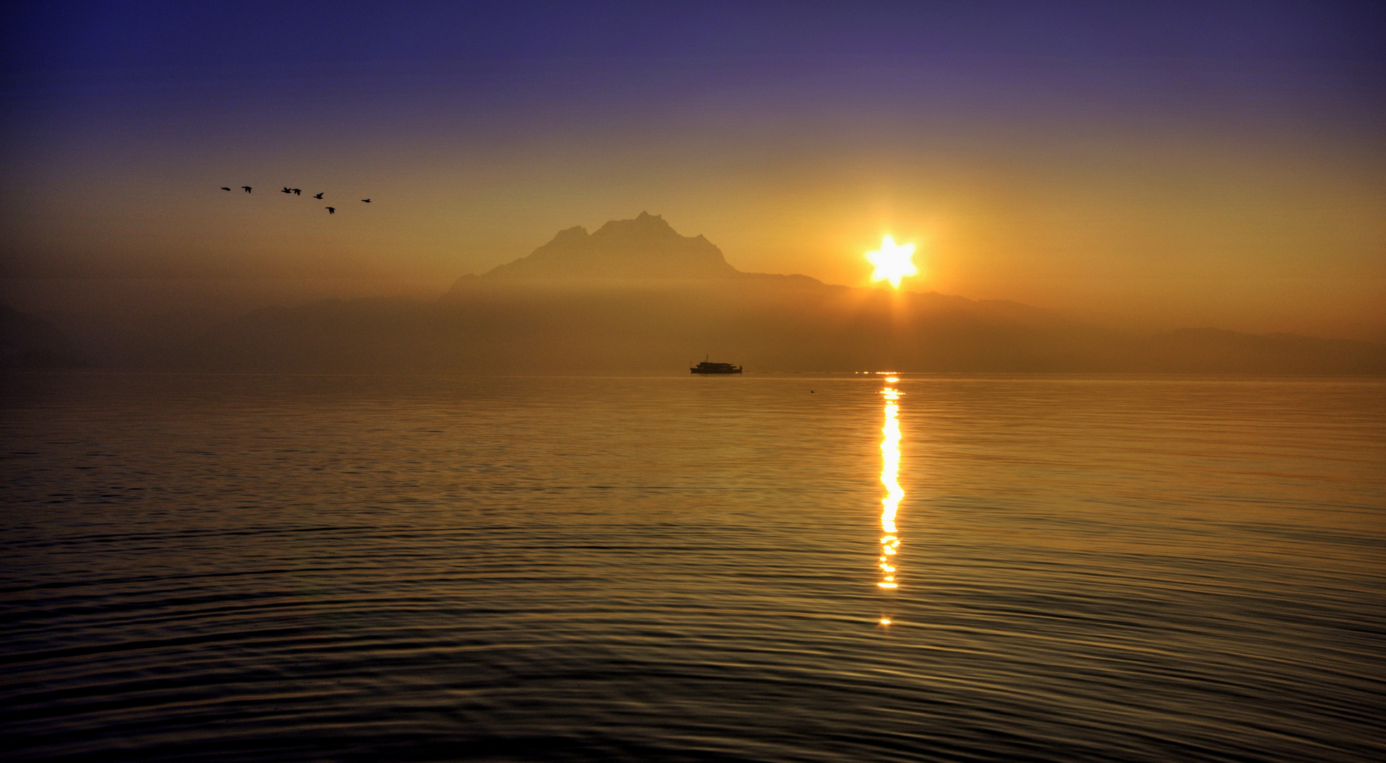 Und die Sonne verschwindet hinter dem Pilatus...