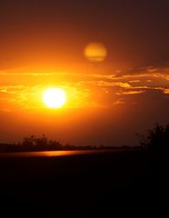 Und ein Sonnenuntergang nach ein  Regenschauer 