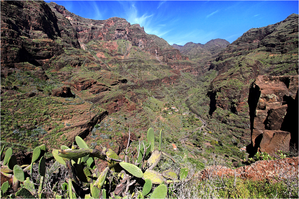 ...und heraus müssen wir auch wieder aus dem Barranco de Guarimiar