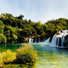 und hier die Krka   Wasserfälle am See 