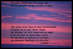 Und jedem Anfang ......