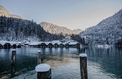 und jetzt ein letzter Blick auf die Bootshäuschen vom Königssee