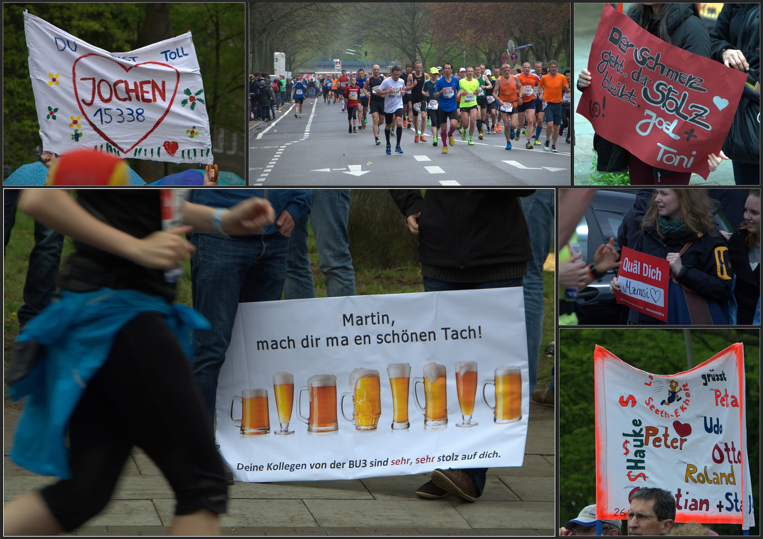 und keiner läuft allein....beim Hamburg Marathon 2015