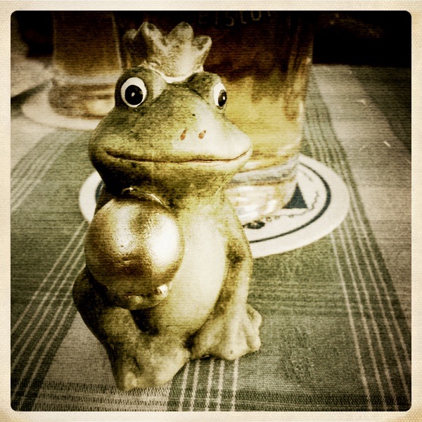 und manchmal ist man plötzlich (Frosch)-könig *Prost*