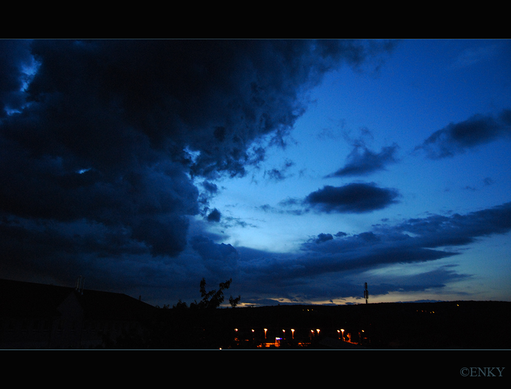 Und mit der Nacht kam das Unwetter