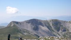 und noch 300 m zum Gipfel-Blick Richtung L´Aquila