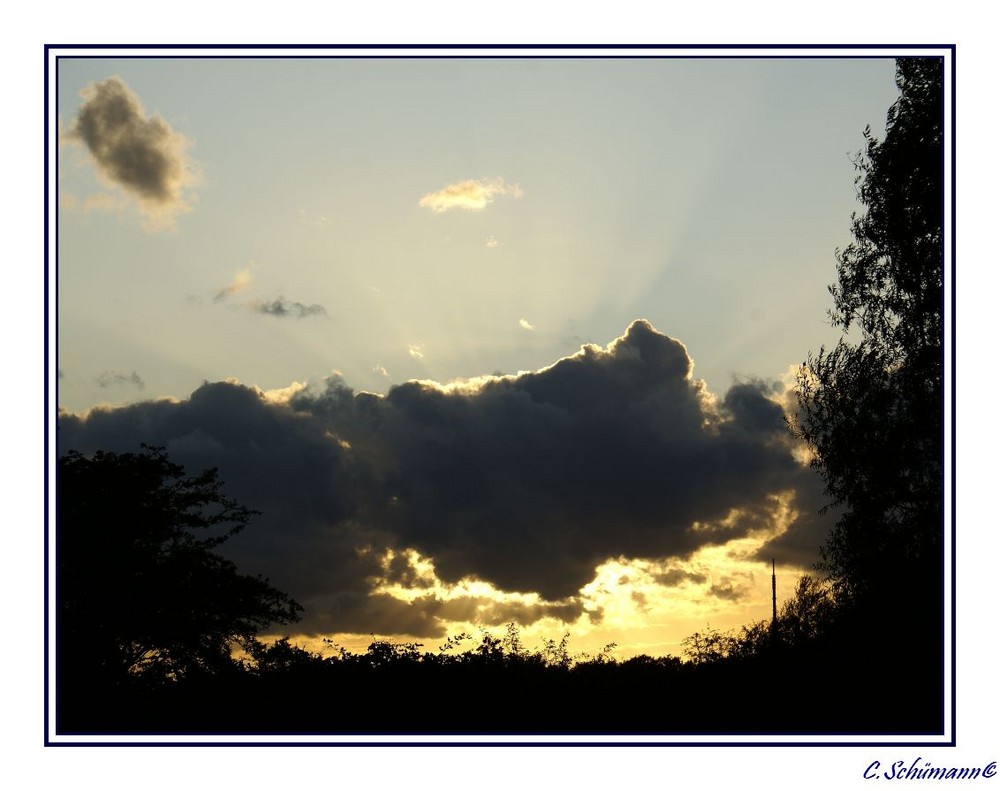 und noch ein paar Wolken vor der Sonne