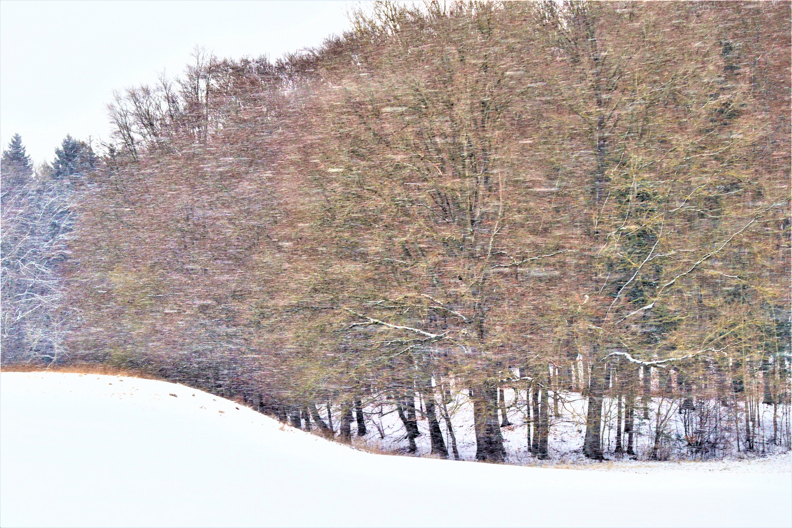 und noch einmal das Ballett der Schneeflocken im Sturm