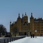 Und noch einmal das winterliche Schloss in Schwerin