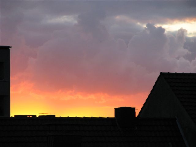 und nochmal der Abendhimmel schön gefärbt