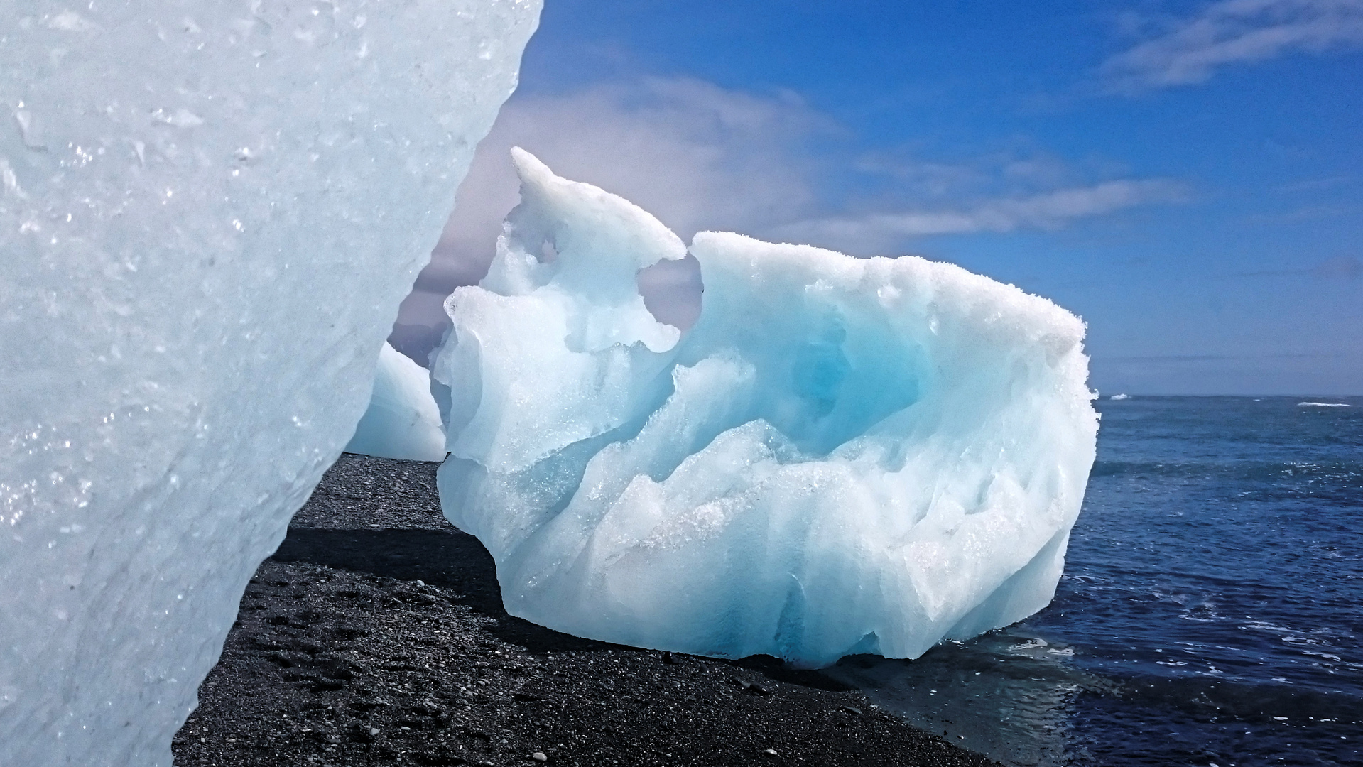 Und nochmal: Wo die Jökulsá ins Meer...