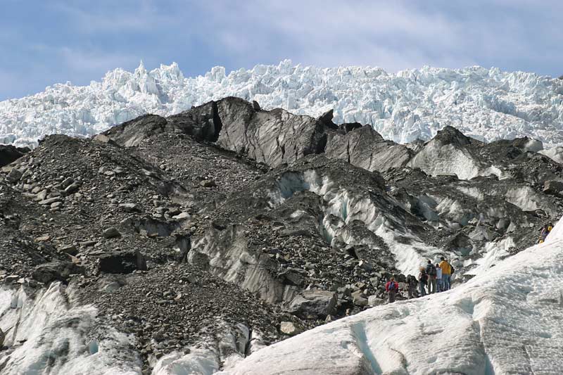 und nochmals am Franz Josef Gletscher