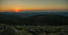 ... und nochmals: Sonnenaufgang am Lusengipfel