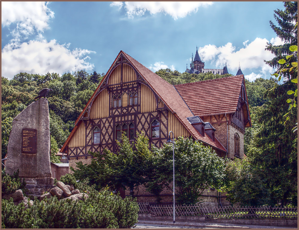 ... und oben das Schloß Wernigerode