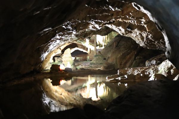 Und so eine tolle Grotte.