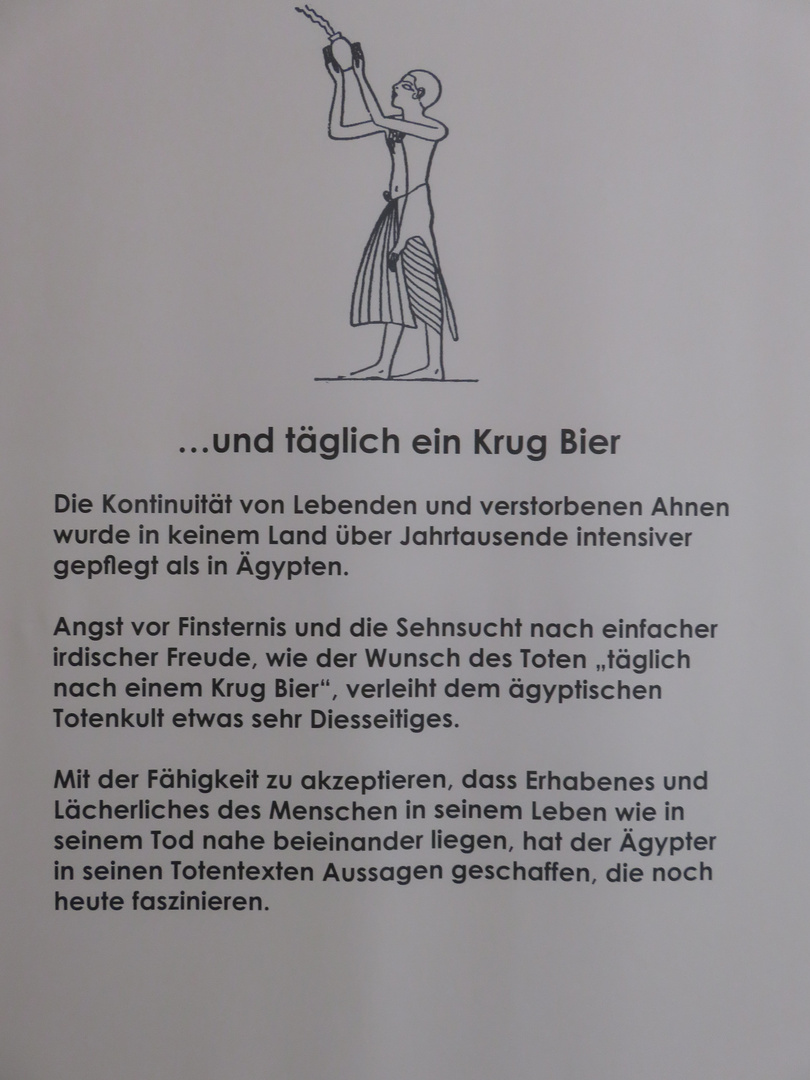 ... und täglich ein Krug Bier