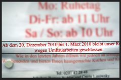 und wann gibt´s wieder Kuchen? 2011 wohl nicht!!