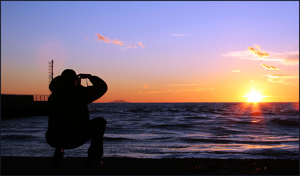 ......und wer den Sonnenuntergang fotografiert..