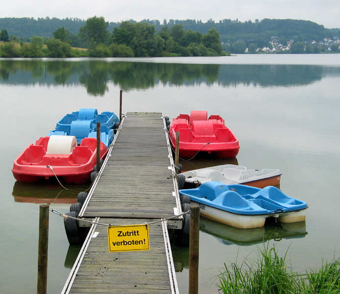 ...und weshalb heißen die bitteschön Tretboote?