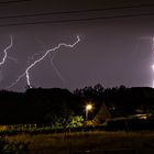 und wieder ziehen Gewitter auf