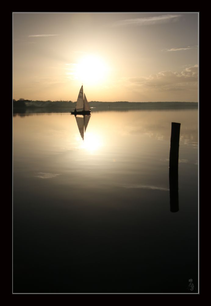 Und wir segeln in den Sonnenuntergang...