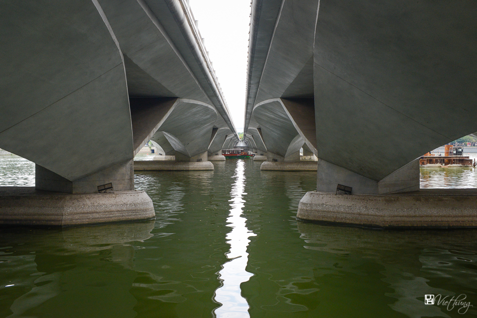 Under bridge