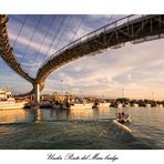 Under Ponte del Mare bridge