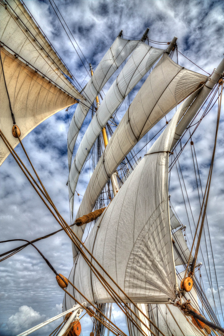 Under sail