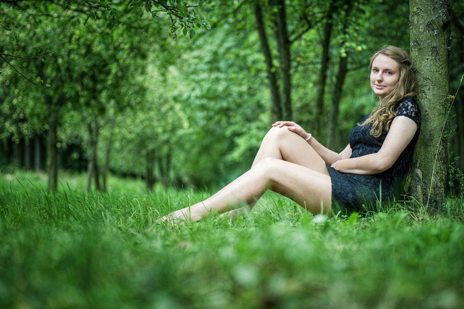 under the apple tree ...