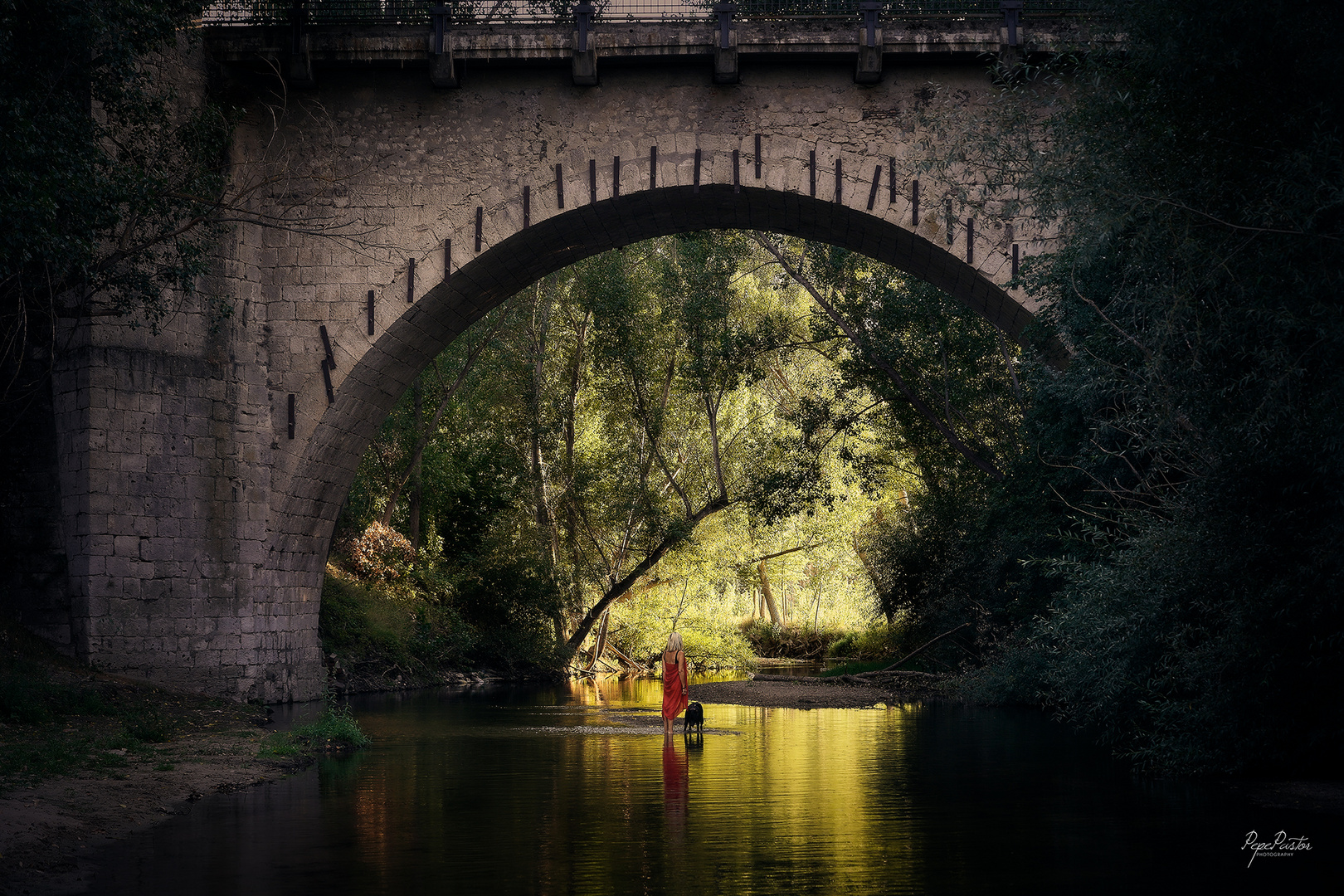 Under the big bridge