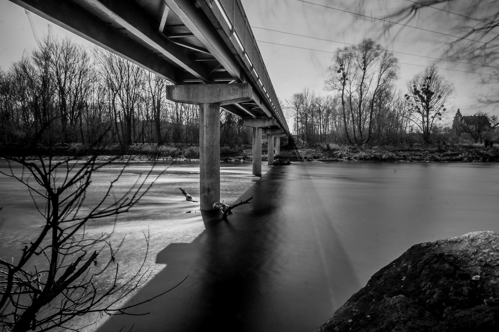 Under the bridge....