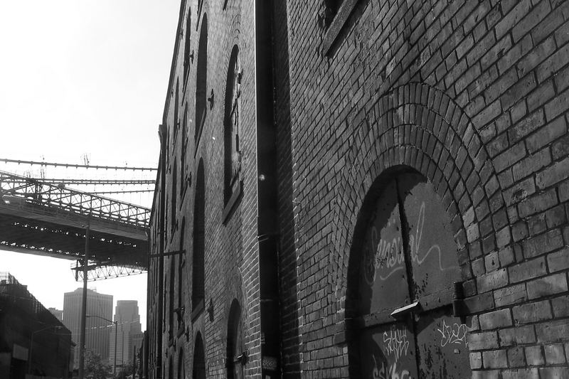 under the bridge on the brooklyn side