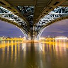 *Under the bridge with the view to Mainz*