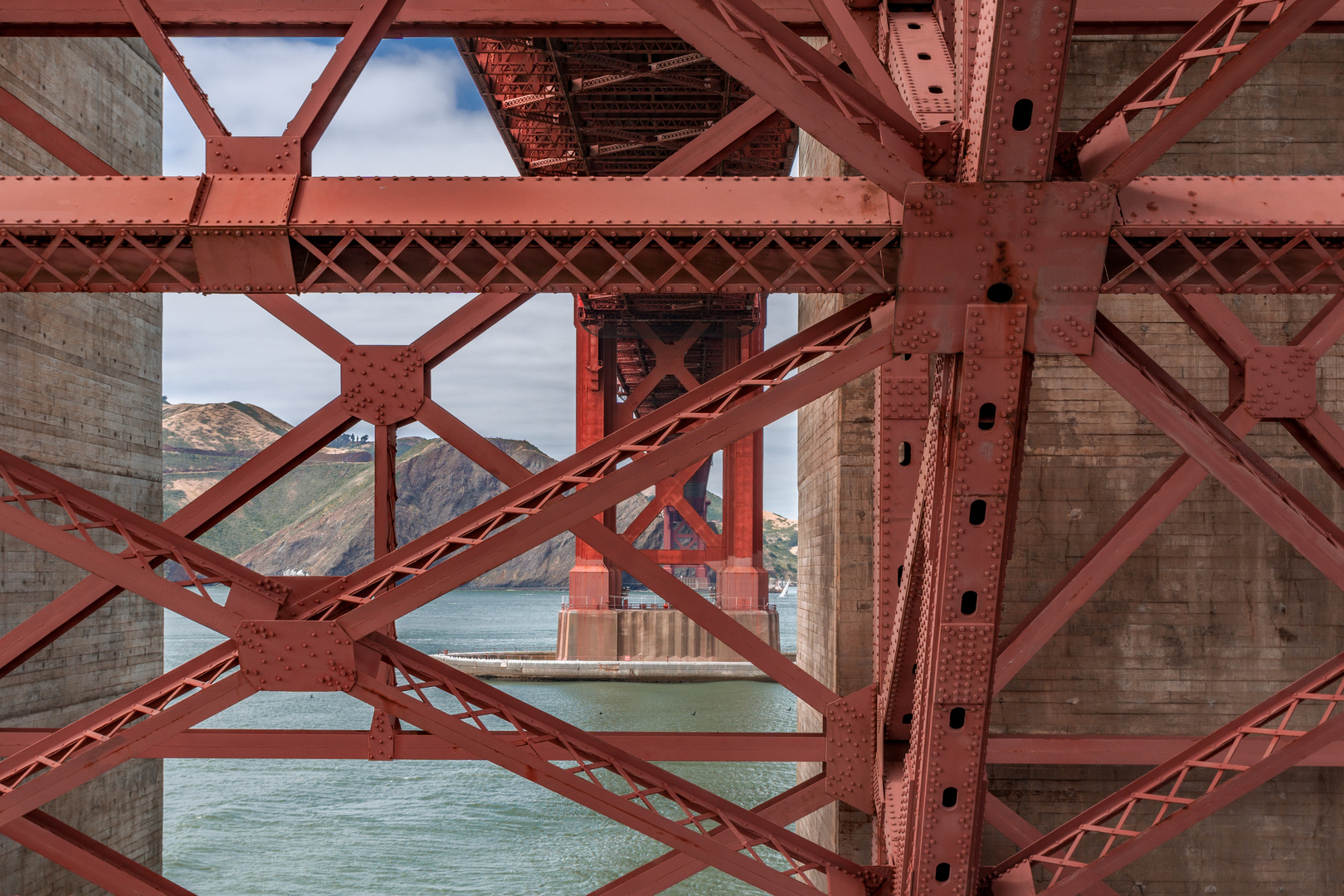 Under the Golden Gate Bridge