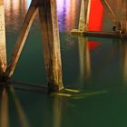 under the kappelbrücke in lucerne