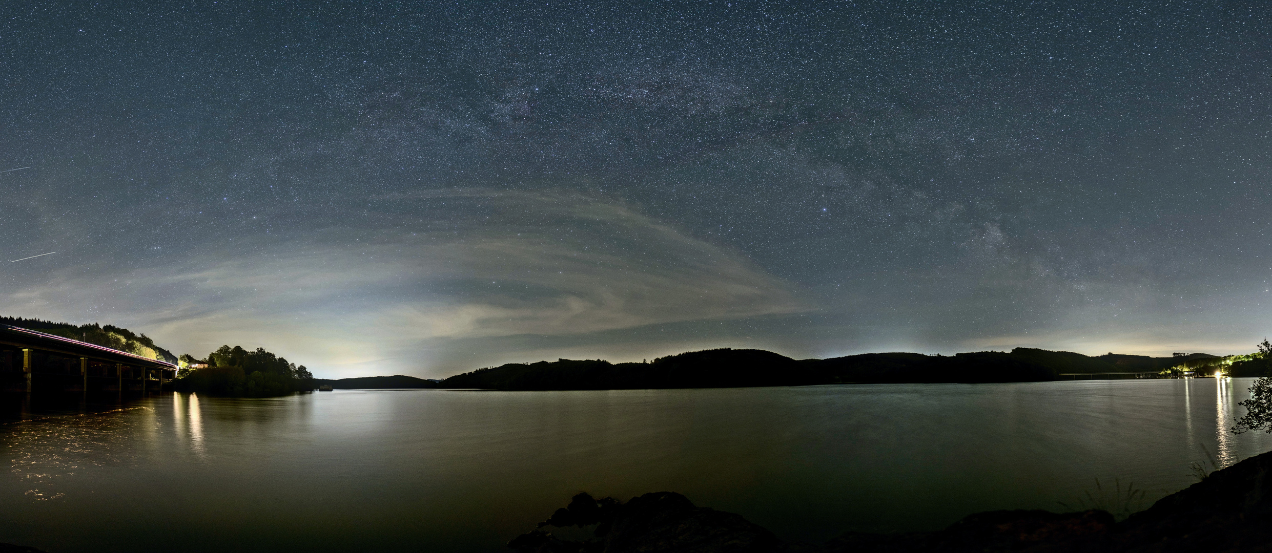 under the milkyway there is a lake