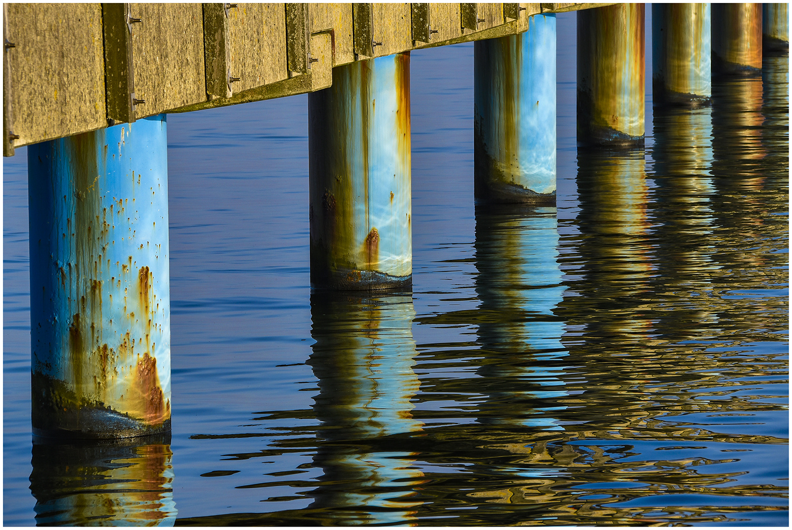 under the pier