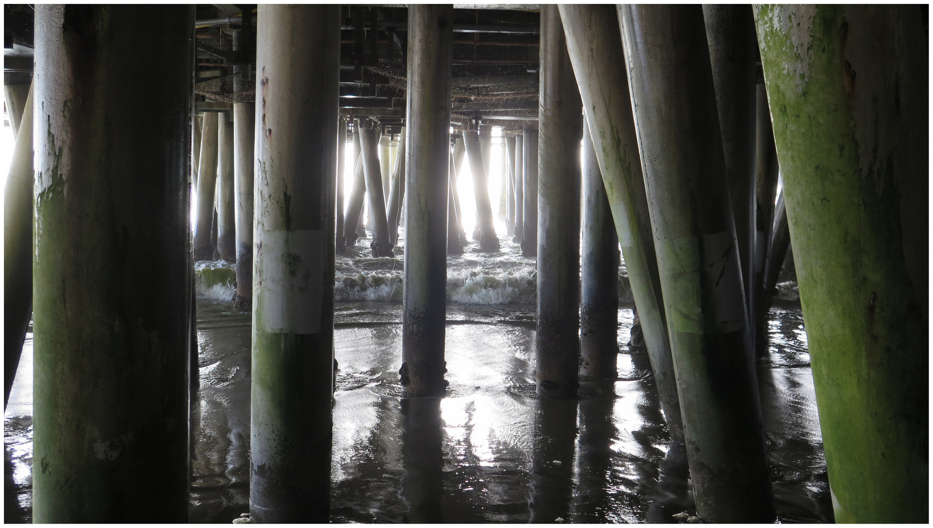 under the pier