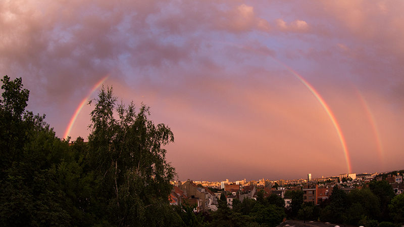 under the rainbow...