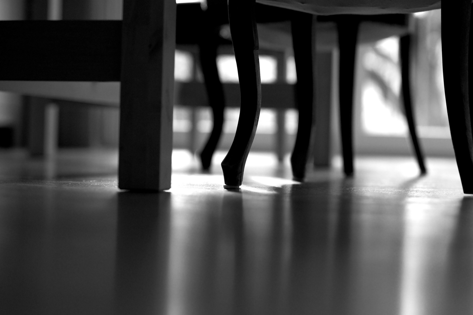 under the table