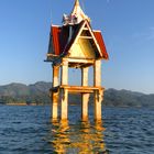 Under water temple in the dam