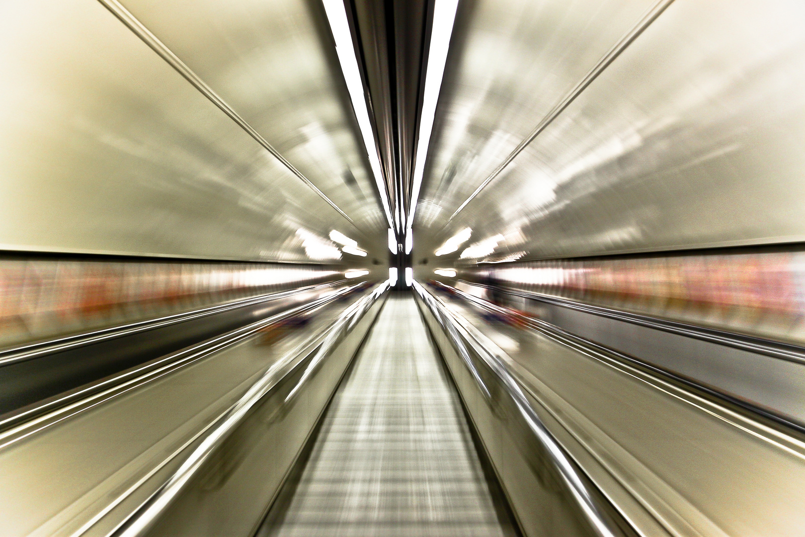 Underground Escalator at Piccadilly Circus