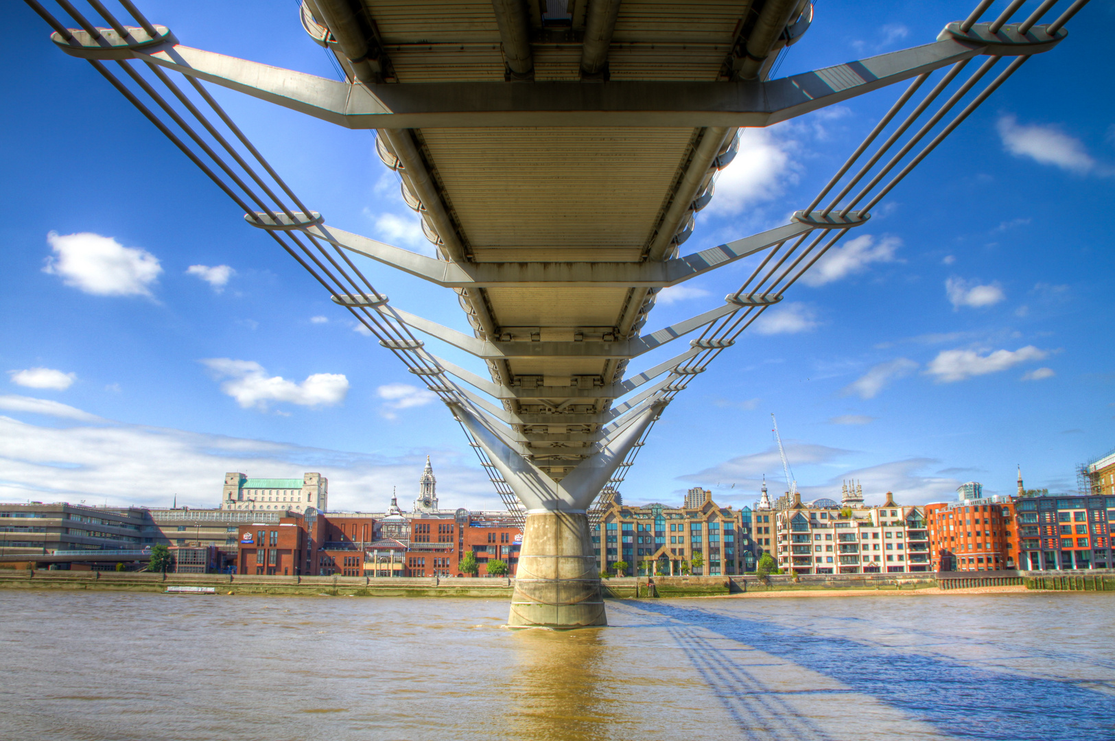 Underneath Millenium Bridge