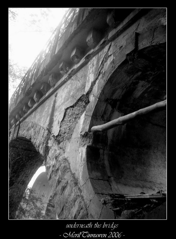 underneath the bridge