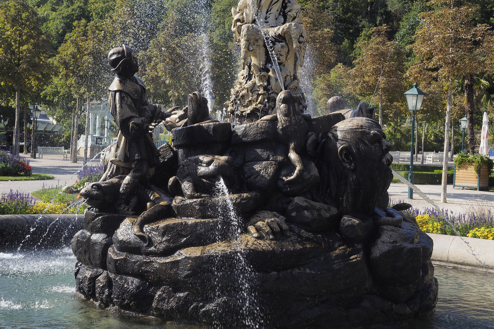 Undine Brunnen in Badener Kurpark