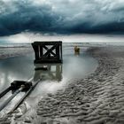 une arrivée d' eau de mer pour alimenter une piscine