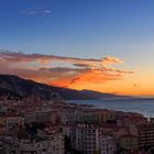 Une aube sur la baie de Menton